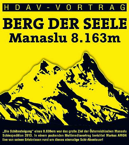 Berg der Seele – Manaslu (8163m) – Markus Amon geht auf Vortragstour