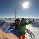 Simon und Wu auf der Fineilspitze.