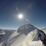 Rückblick zum Gipfel.