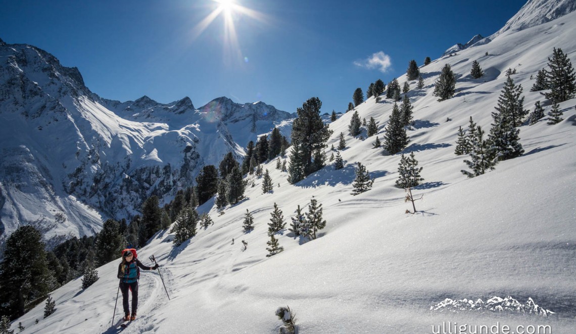 Schöntalspitze (3008m), Längentaler Weißkogel (3218m), Hoher Seeblaskogel (3235m) – Blogger-Skitourenreise auf´s Westfalenhaus