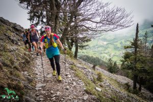 Sabrina auf der Trail Raid am Hochstaufen