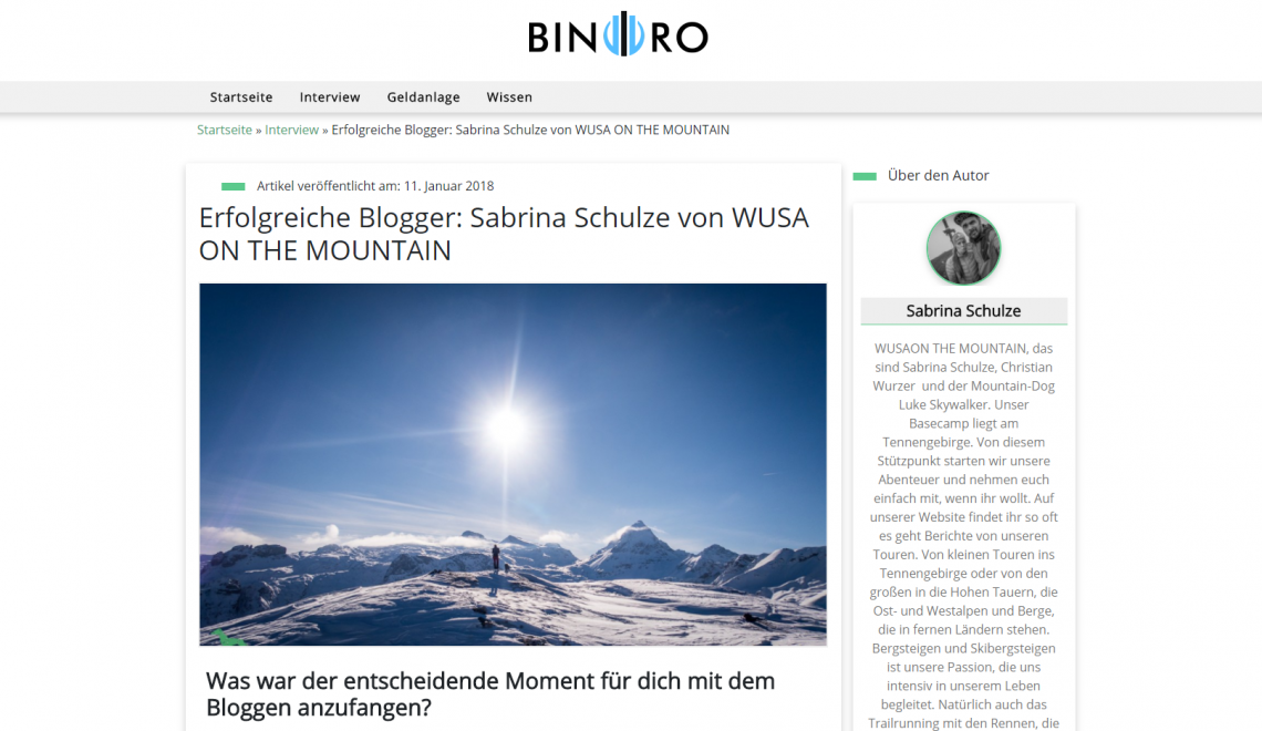 binoro.de – Interview mit Wusa on the Mountain