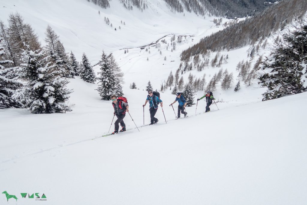 Auf dem Weg zum Dreiecker.