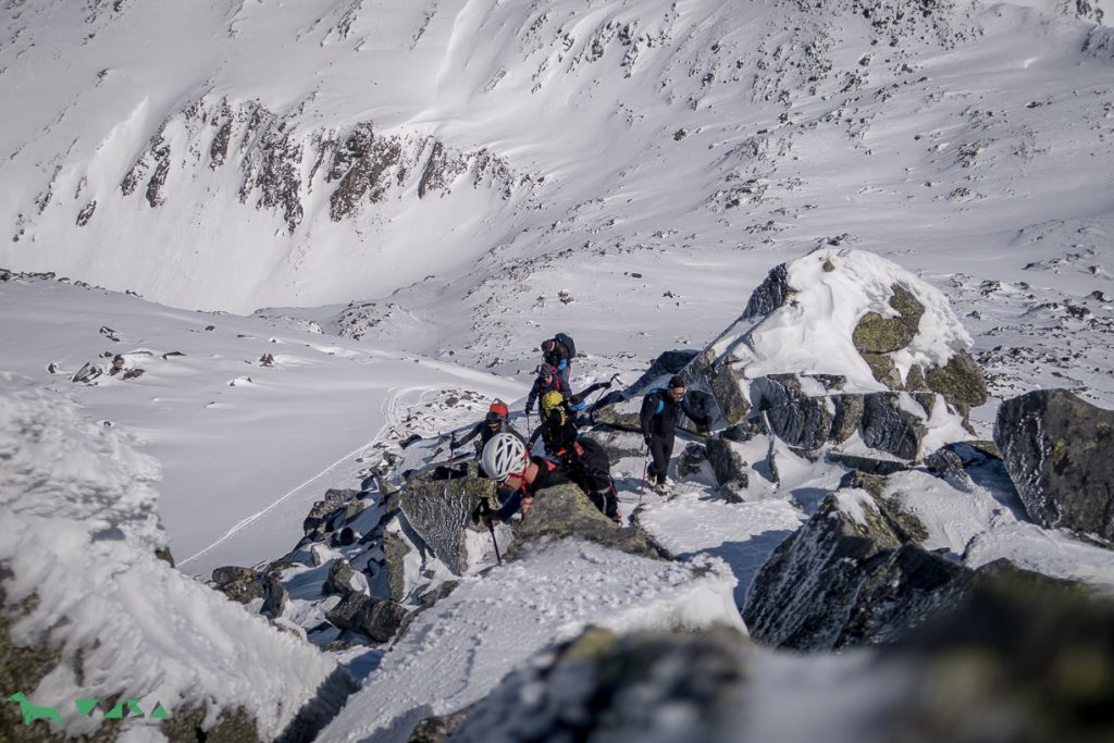 Steiler Aufstieg zur Wagnerschneidspitze