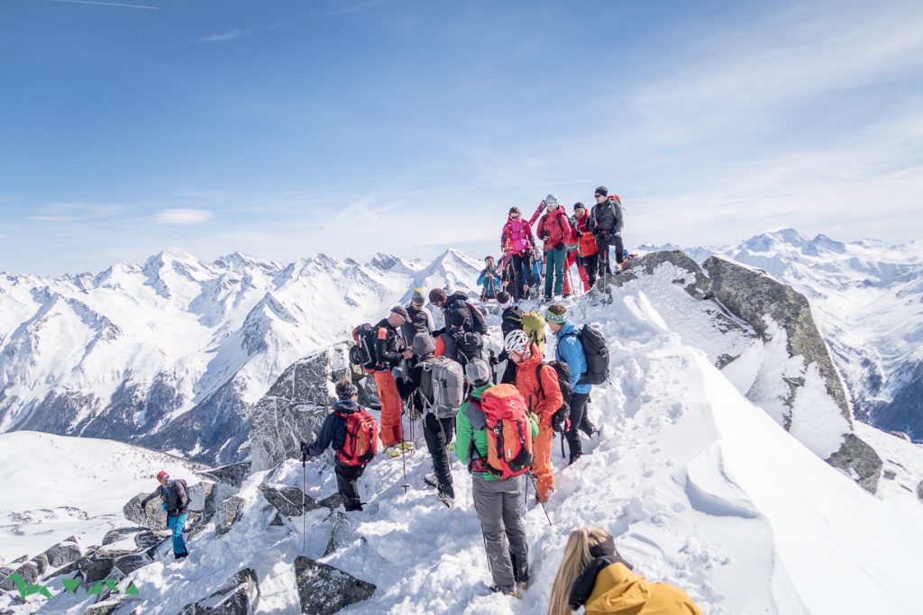 Platzmangel auf der Wagnerschneidspitze